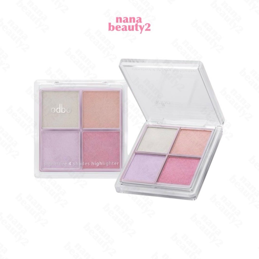 OD1318 ซิกเนเจอร์ โฟร์ เฉดส์ ไฮไลท์เตอร์ โอดีบีโอ ODBO Signature 4 Shades Highlighter