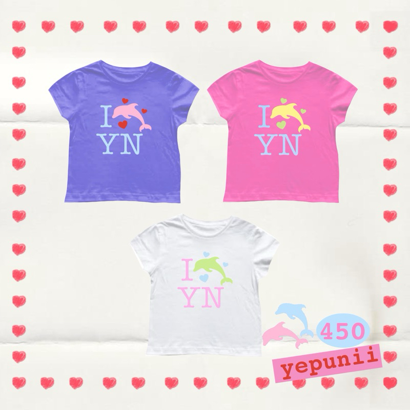 Yepunii Baby tee I♥️Dolphin