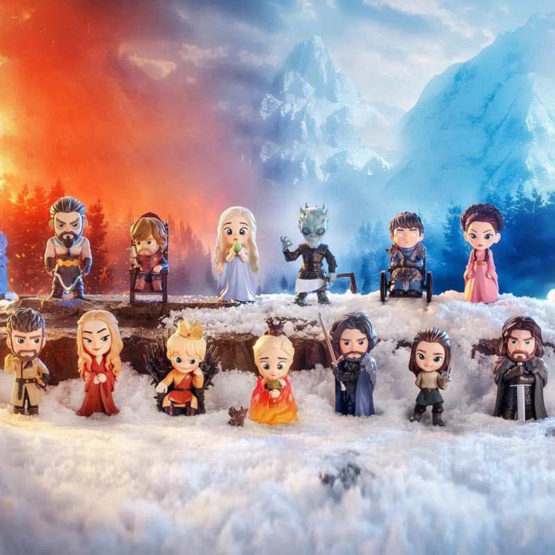 พร้อมส่ง เช็คการ์ด ไม่แกะตัว Pop Mart แท้ : Game of Thrones Series Figures
