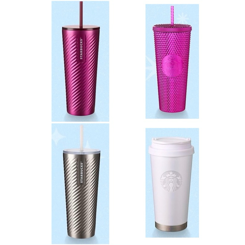 Sparkling Collection Textured Silver และ Sangria 24oz (Stainless),Tumbler Elma Purple 16oz(Stainless),Sangria Bling 24oz
