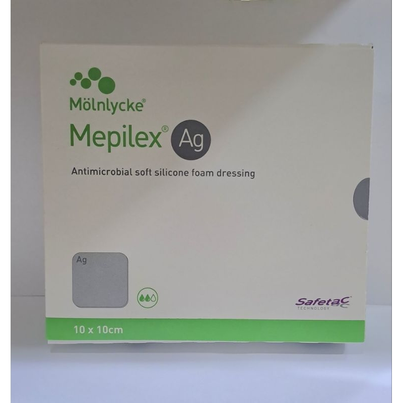 mepilex ag ขนาด 10×10 ซม. exp2027(ของแท้)ราคาต่อ1แผ่น