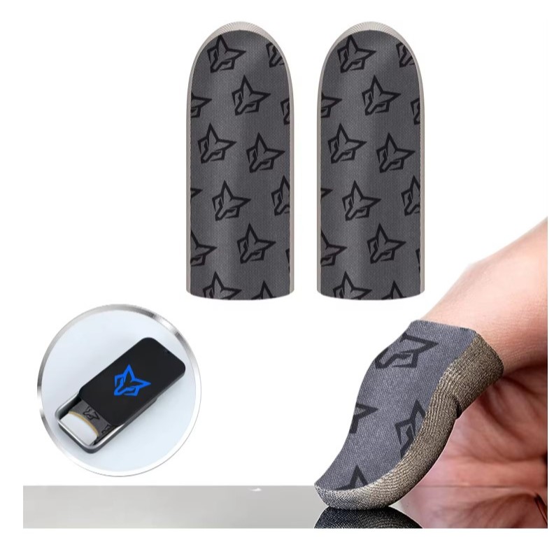 ปลอกนิ้วเล่นเกมส์ Sarafox C1 Sliver-cloth Sensitive thin washable Mobile Gaming Finger Sleeve