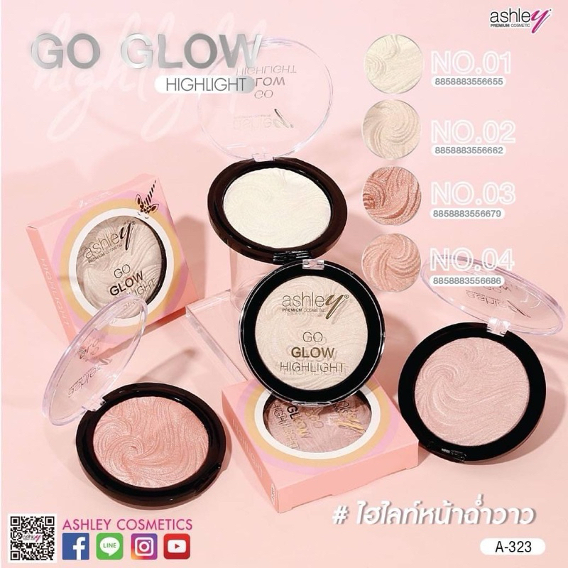 A-323 go glow highlight ไฮไลท์ ashley