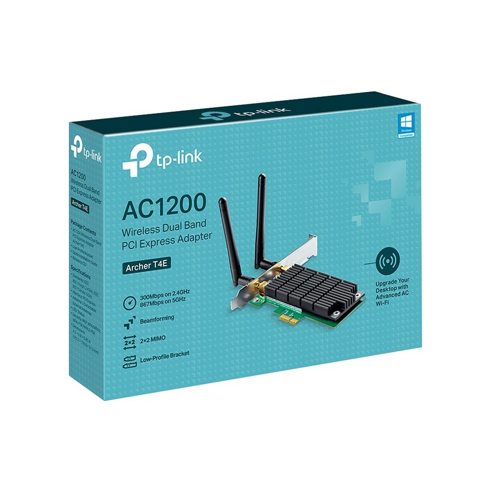 TP-LINK Archer T4E AC1200 Wireless Dual Band PCI Express Adapter LT