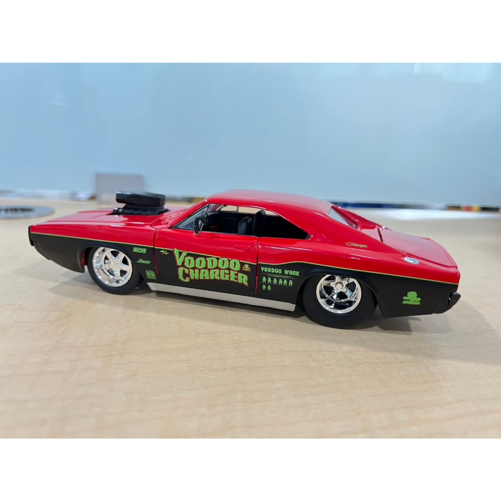 Jada Bigtime Muscle 1970 Dodge Charger Voodoo Charger 1:24 DieCast #32703 ไม่มีกล่อง