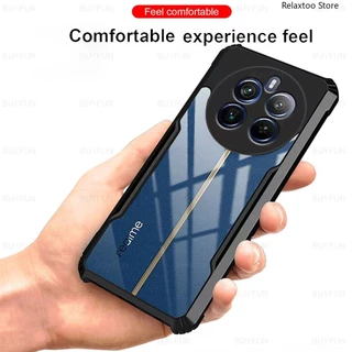 HHL เคสหลังใส ขอบสี Oppo Realme 12 Pro Plus / Realme 11 11X เคสใสกันกระแทก ใช้สำหรับ ออปโป้ เรียลมี12Pro 12Proplus