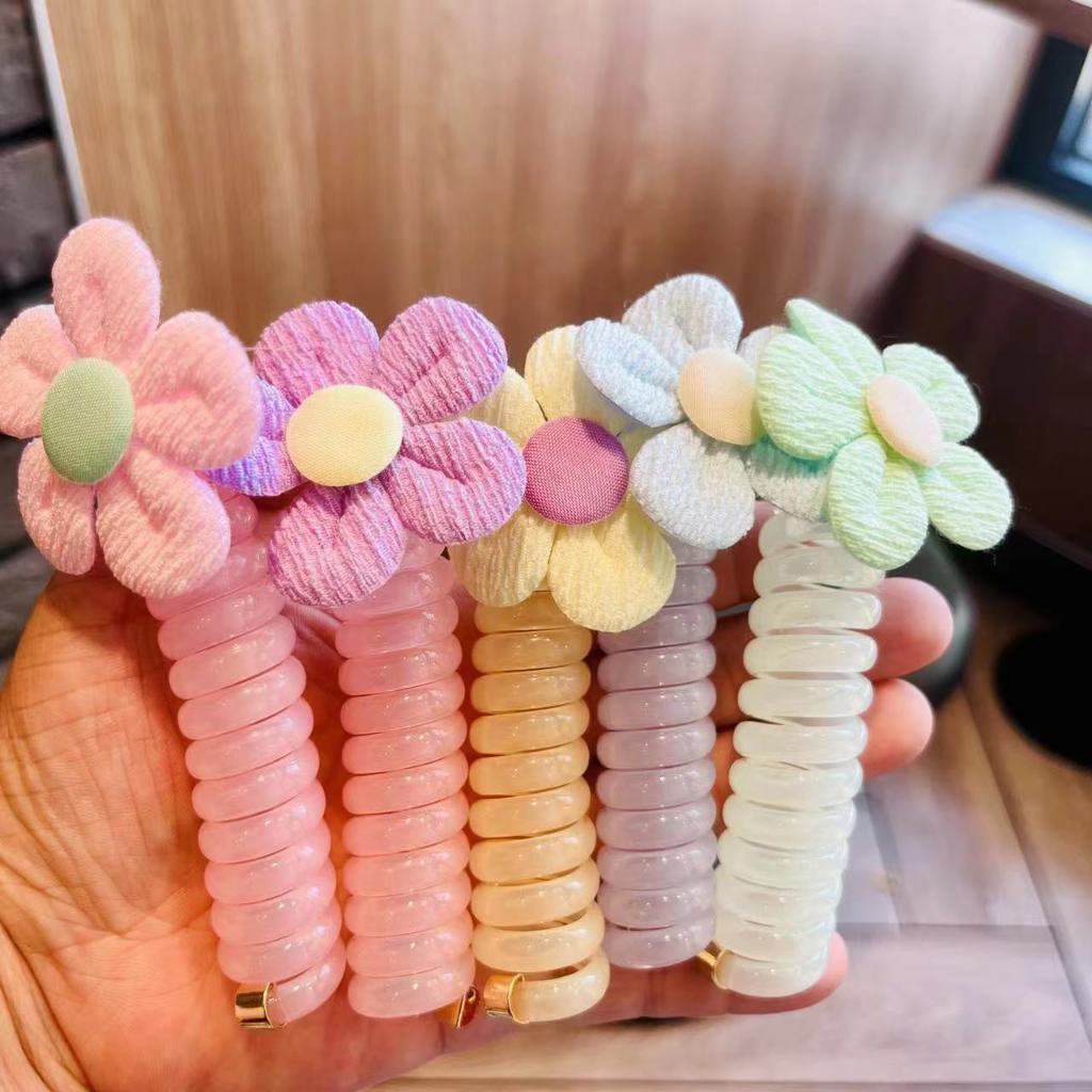 ยางรัดผมเด็ก แบบถัก รูปผีเสื้อ สีสดใส - รูปที่ 6