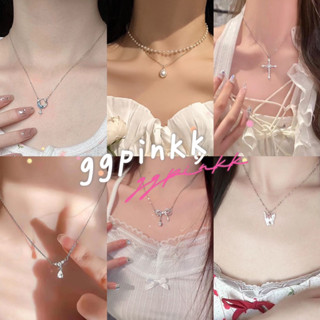 พร้อมส่ง💖สร้อยคอ จี้ลายน่ารัก  สําหรับผู้หญิง ใส่ง่าย