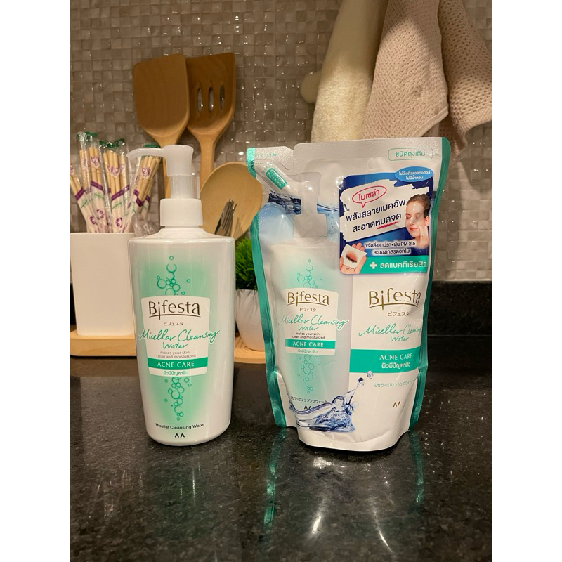 bifesta micellar cleansing water acne care บีเฟสต้า แอคเน่ แคร์ สูตรสีเขียว