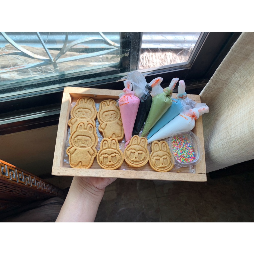 คุกกี้ DIY มินิเซต ลายใหม่ สำหรับเด็กหญิงและเด็กชาย คุกกี้เนยสดอบใหม่ กิจกรรมสำหรับเด็ก