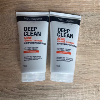 Neutrogena Deep Clean Acne Foaming Cleanser 150 กรัมโฟมล้างหน้า นูโทรจีนา ดีพ คลีน คลีนเซอร์ Neutrogena DC