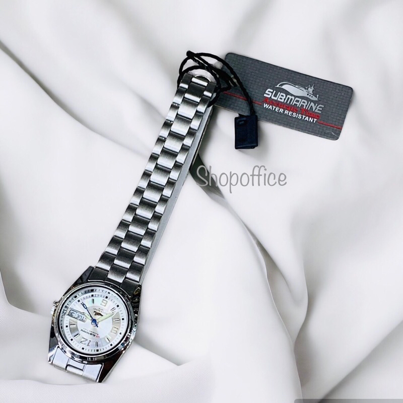 นาฬิกาข้อมือ ผู้หญิง US SUBMARINE แท้ มีพรายน้ำ กันน้ำ100% มีวันที่ สัปดาห์ J035