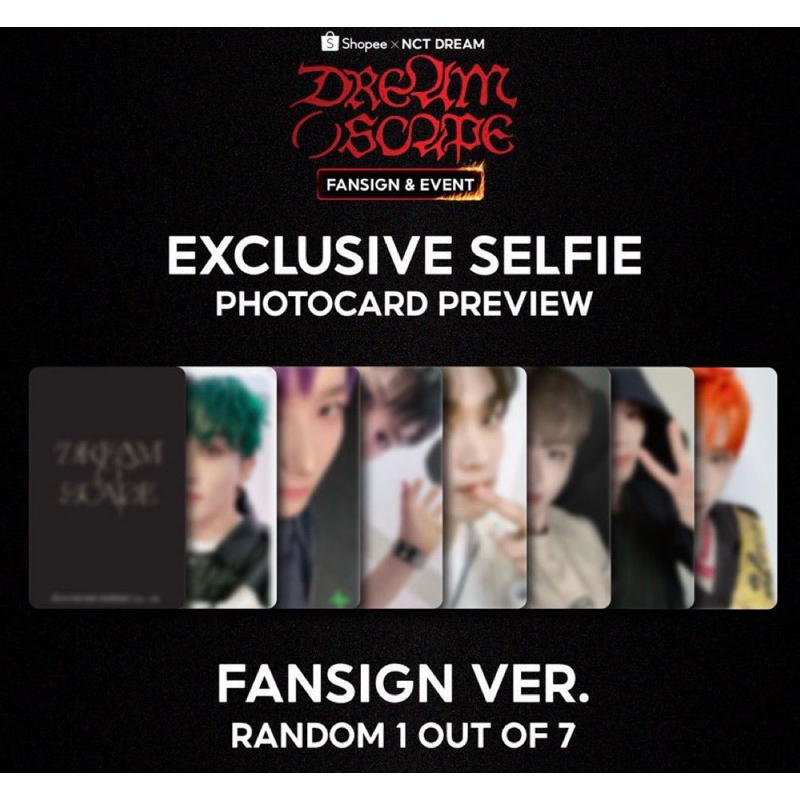 NCT DREAM พร้อมส่งการ์ด DREAM( )SCAPE Fansign Shopee Event