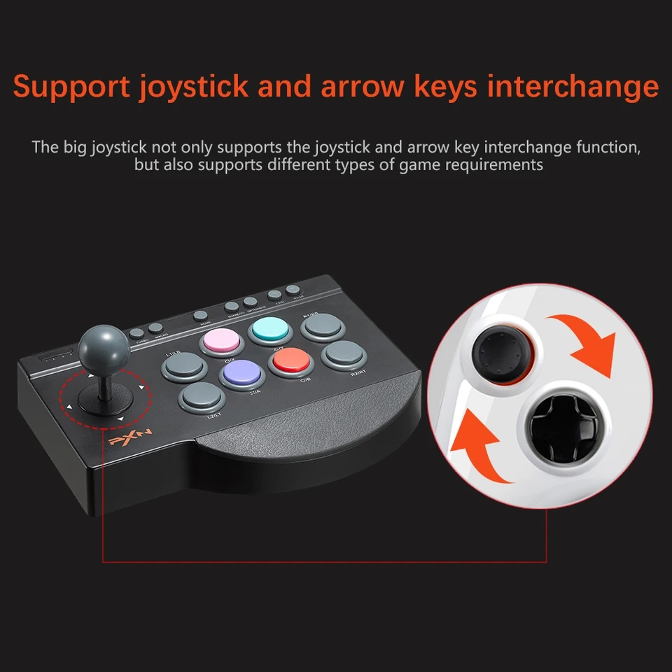 จอยสติ๊ก จอยสติ๊กคอนโซล Controller PXN 0082 USB Rocker PC Android IOS สำหรับ PS3 PS4 Xbox ราคา ถูกที่สุด ดีลบีเคเค แกลเลอรีภาพที่ 7