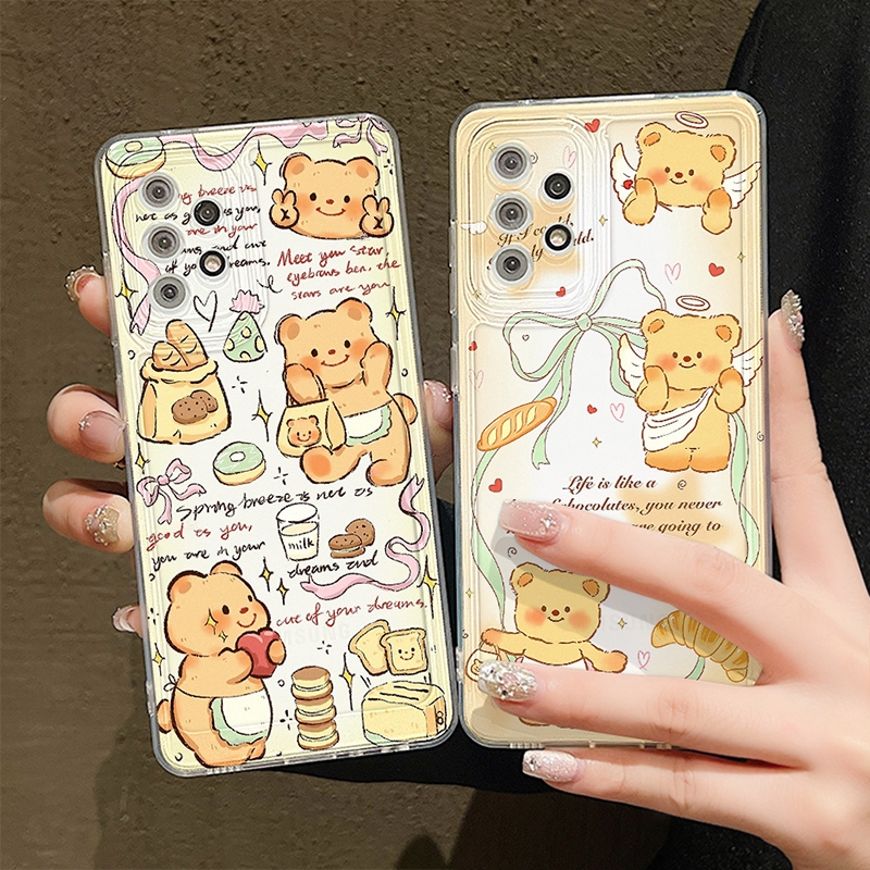 Butter Bear For เคสโทรศัพท์oppo a57 เคส oppo a15 a16k a12 a18 a38 a92 a31 a95 a15s a17k a16 a53 a78 a58 a98 a74 a54 a17