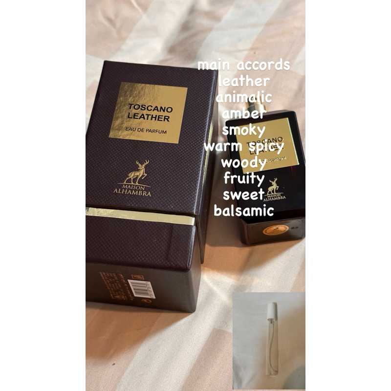Toscano Leather Maison Alhambra for women and menแบบแบ่ง10มล