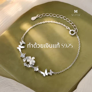 MEET💕กำไลเงิน Garland กำไลเงินแท้ สร้อยข้อมือปรับได้ กำไลเพชร กำไลแฟชั่น กำไลข้อมือเงินแท้