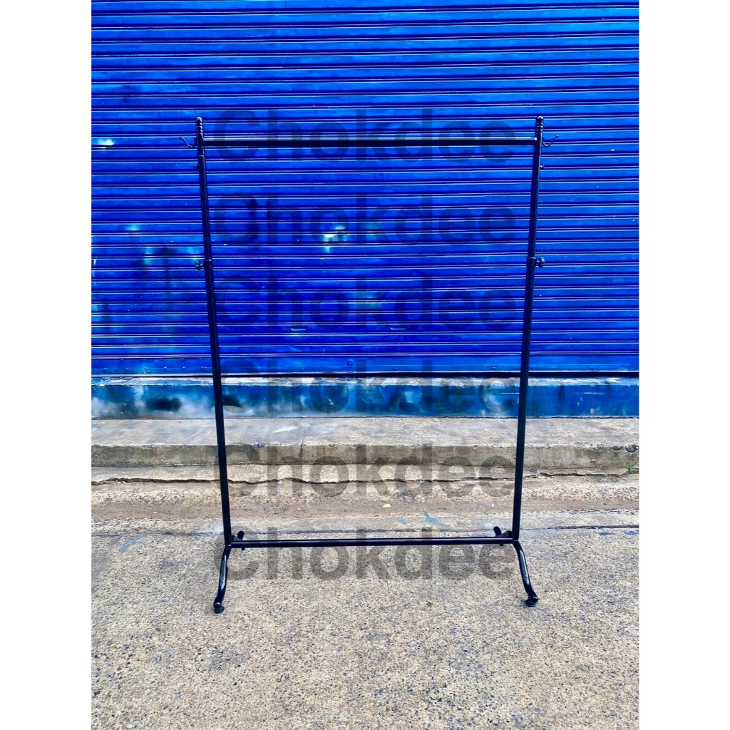 ราวตากผ้า รามแม่ค้า ราวสนาม ราวแขวนผ้า ขาแป้น ปีกนก ขนาด1เมตร และขนาด1.20เมตร เป็นเหล็กชุปโครเมี่ยม ตรงปก หนามาก เงางาม - รูปที่ 4