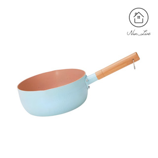 หม้อต้ม  เคลือบลายหินอ่อน หม้อต้มมาม่า หม้อสไตล์ญี่ปุ่น ด้าม…