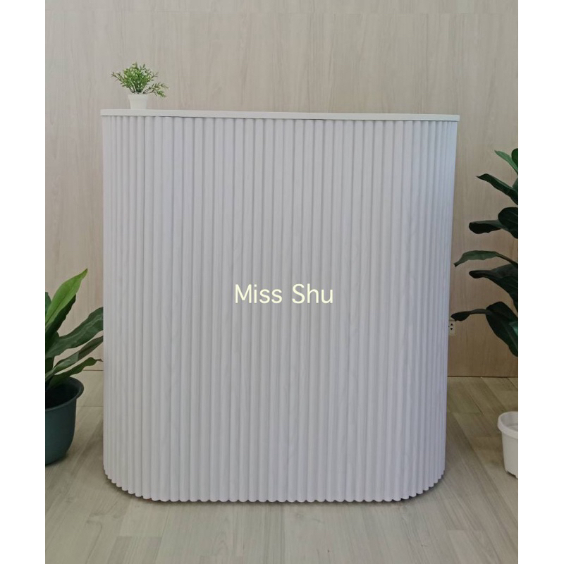 เคาน์เตอร์ไม้ เคาน์เตอร์ต้อนรับ เคาน์เตอร์โค้ง (จัดส่งกรุงเทพ-ปริมณฑล) - รูปที่ 4