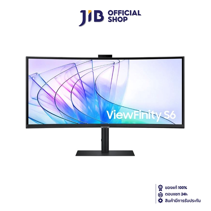 MONITOR (จอมอนิเตอร์) SAMSUNG VIEWFINITY S6 LS34C650VAEXXT - 34" VA CURVED U2K