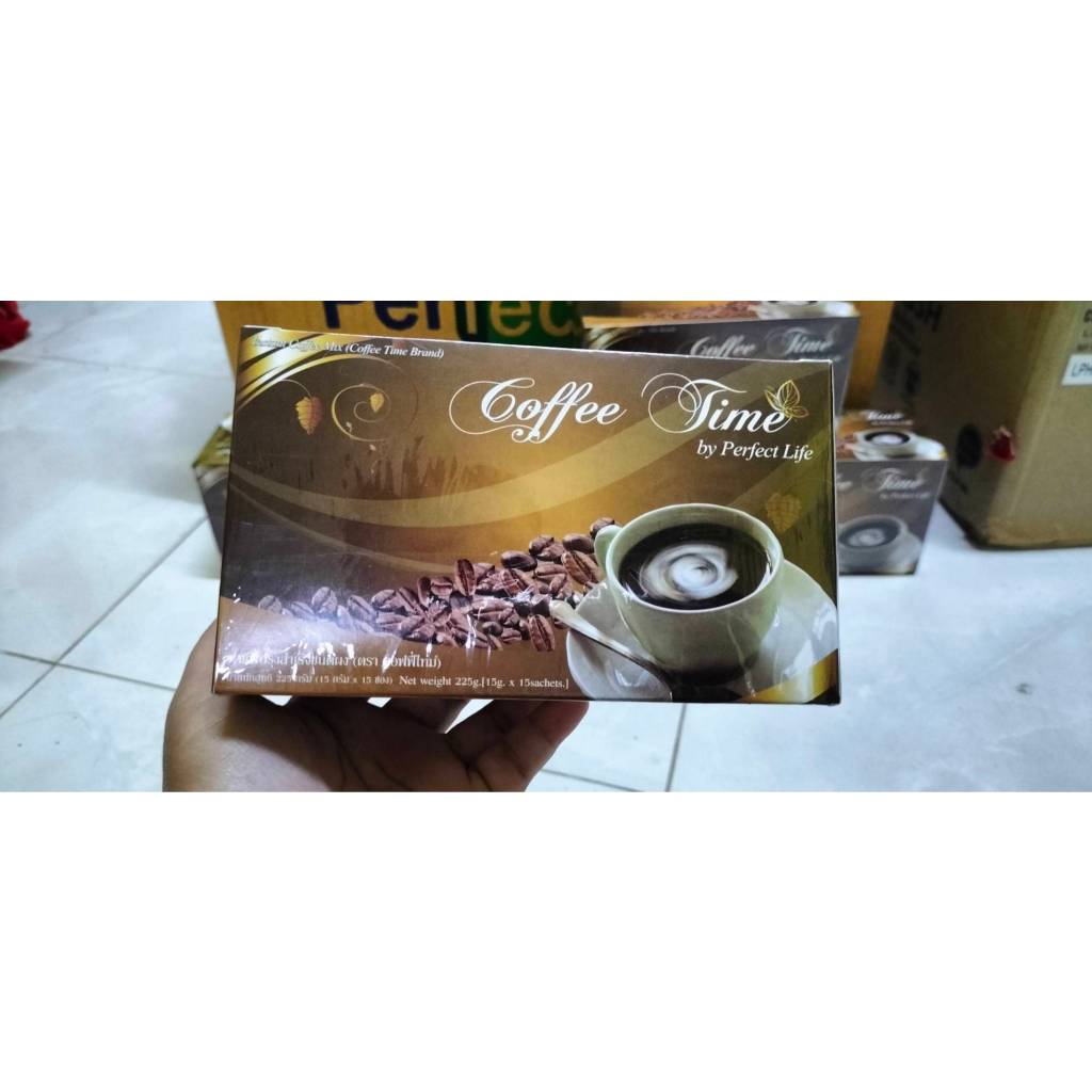 กาแฟคอฟฟี่ไทม์ 1 กล่อง แถมฟรี 1 ซอง  coffee time by perfect life กาแฟเพอร์เฟค ของแท้ ส่งไว - รูปที่ 3