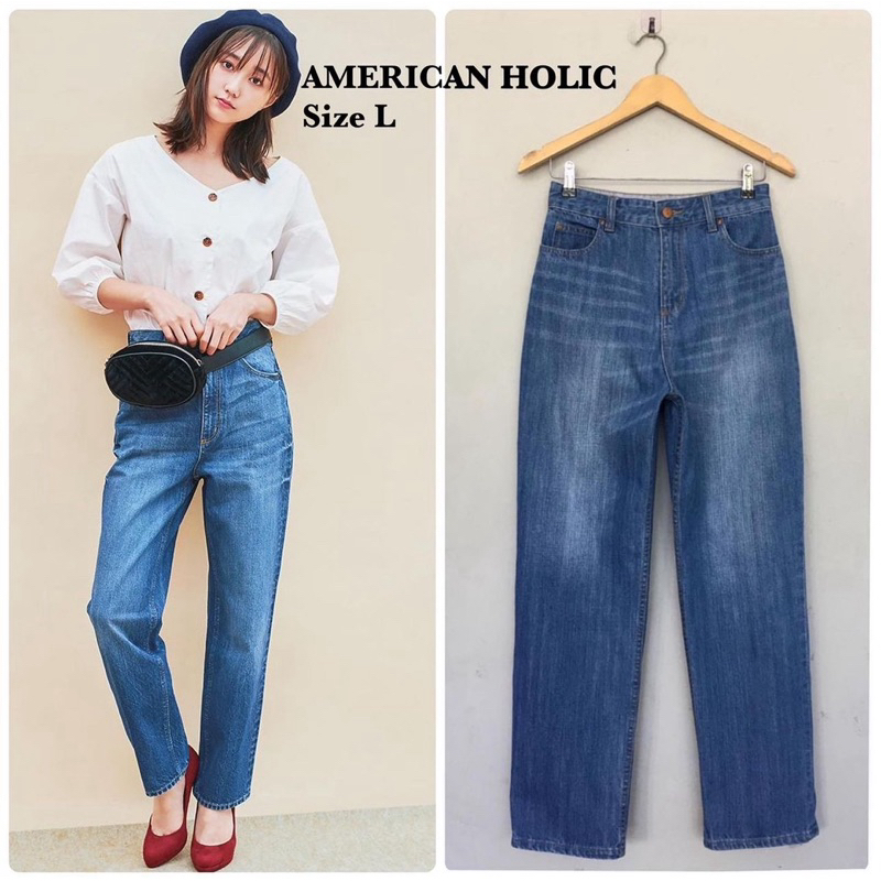 AMERICAN HOLIC กางเกงยีนส์มือสองของแท้