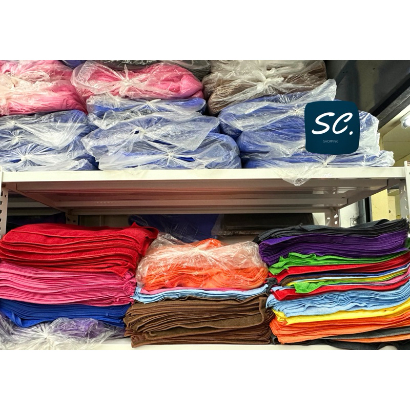 [ขายยกแพค 50 ผืน ]ผ้าไมโครไฟเบอร์ ผ้าเนื้อหนา 300g ขนาด40×40 ซับน้ำดี ราคาถูกและดีที่สุด Sc.Shopping