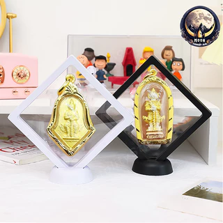กรอบใส่พระ โปร่งใส3D กรอบพระ กรอบเก็บผิวพระ กรอบพระพร้อมฐาน เคสโชว์ มีขาตั้ง ป้องกันฝุ่น หลายขนาด