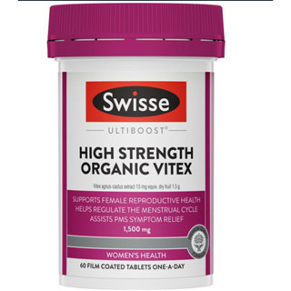 Swisse Ultiboost High Strength Organic Vitex 1500mg 60 Table…