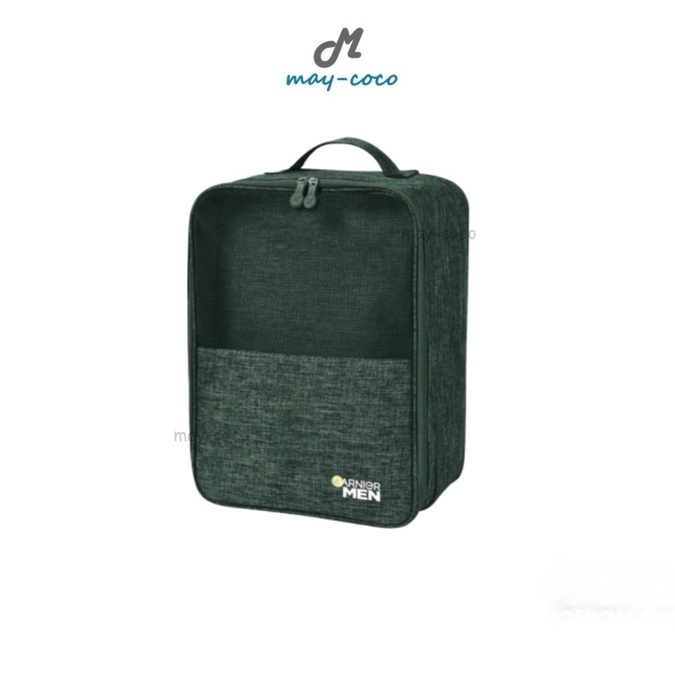 Free Gift กระเป๋าใส่รองเท้า Garnier GWP GMN Shoes Bag กระเป๋า รองเท้า ใบใหญ่ สีเขียวขี้ม้า