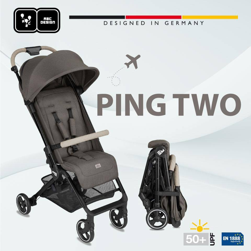 (ประกัน 4 ปี) ABC DESIGN รุ่น PING TWO รถเข็นเด็กน้ำหนักเบาสะดวกทุกการเดินทาง พับเล็ก ขึ้นเครื่องบิน