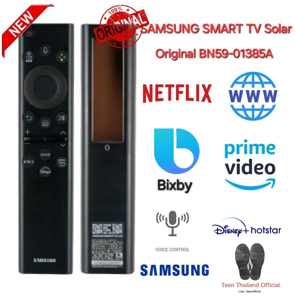 ส่งทุกวันของแท้ 100% SAMSUNG Smart TV Original BN59-01385A Solar Voice QLED OLED 4K