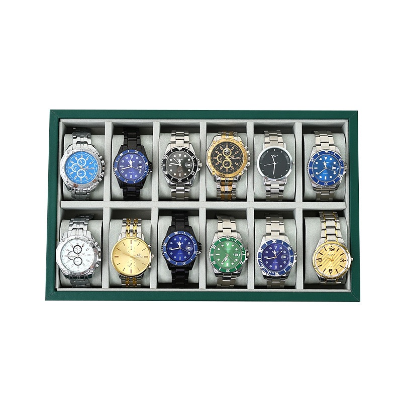 *พร้อมส่ง*ถาดนาฬิกา 6 12 24 30 ช่อง(หนังคลาสสิก+กำมะหยี่ภายใน) กล่องนาฬิกา กล่องใส่นาฬิกา Watch Box การแสดงสตรีมมิ่งสด
