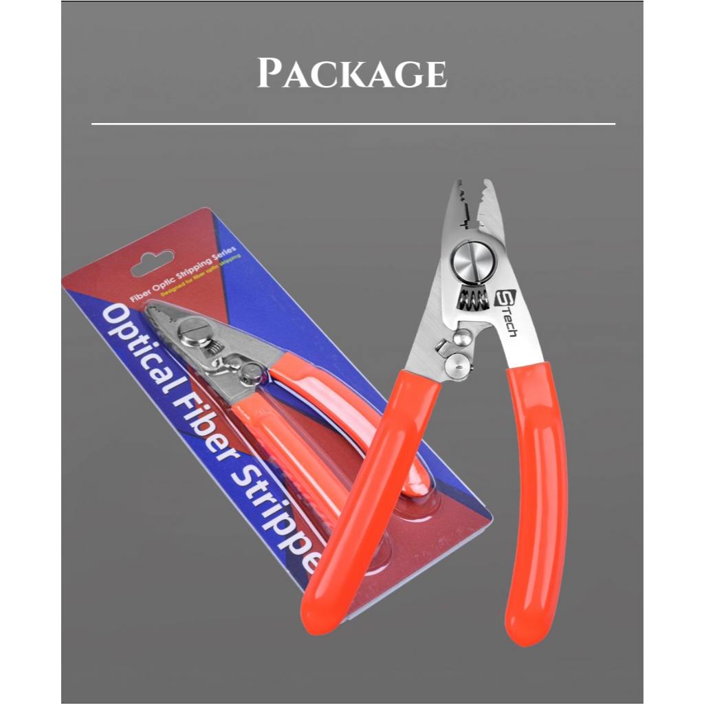 คีมปอกสายไฟเบอร์ 4 ร่อง STECH