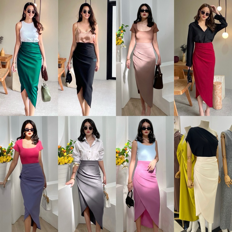📌📌พร้อมส่ง S M L 🏷️ALOT Willy กระโปรงเอวสูง กระโปรงเข้ารูป ทรงสวย ใส่ทำงาน ออกงาน เรียบหรู