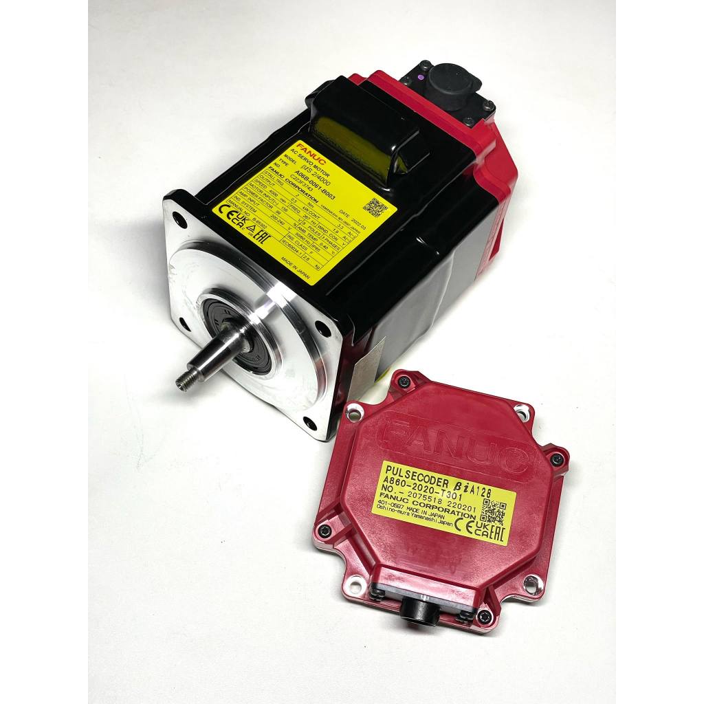 Fanuc A06B-0061-B003 มอเตอร์เซอร์โว AC MDL BiS2/4000, TPR, b128ia