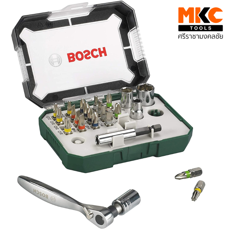ชุดไขควง + ลูกบล็อก X-line ชุด27ชิ้น BOSCH