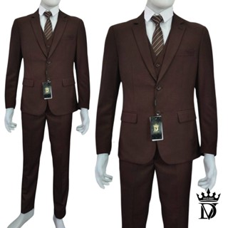 ชุดสูทผู้ชายเกรดพรีเมี่ยม แบรนด์ Divo**สีน้ำตาลมอคค่า** สำหร…