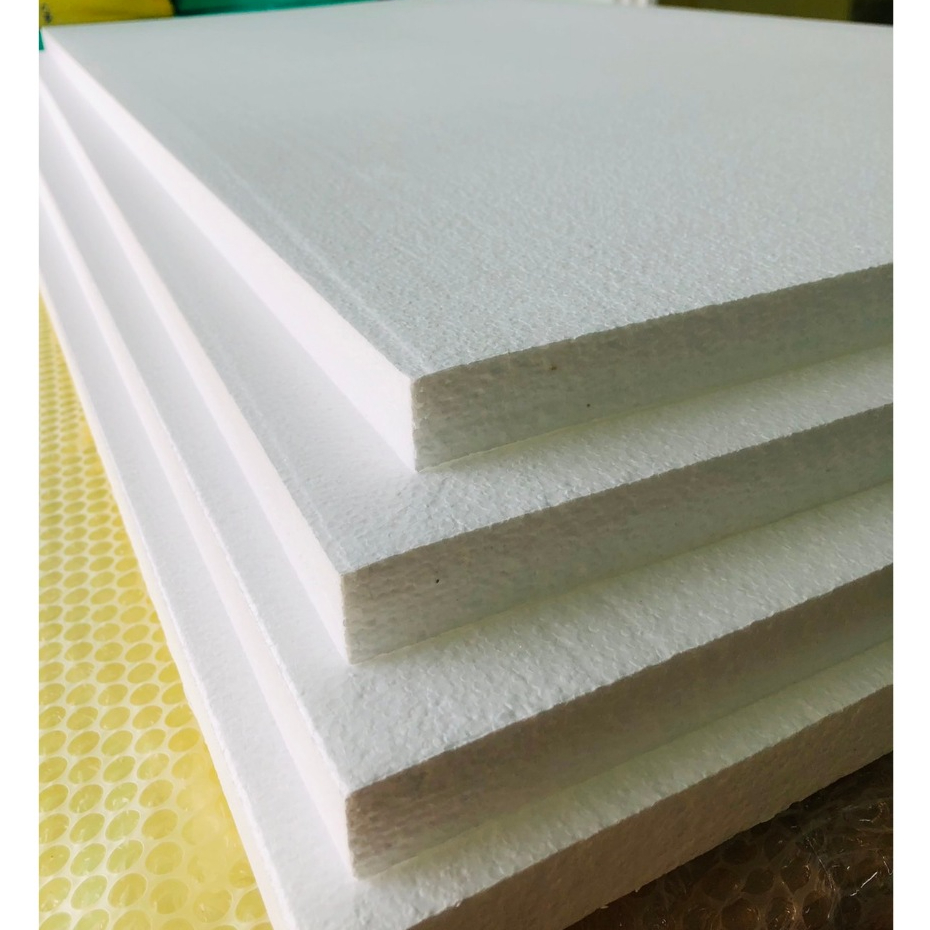 EPS Foam เกรดไม่ลามไฟ F Grade (ความหนาแน่น 1.5 ปอนด์) โฟม cnc ขนาด 60 x 120cm ความหนา 1 นิ้ว ราคา 105 บาท/แผ่น