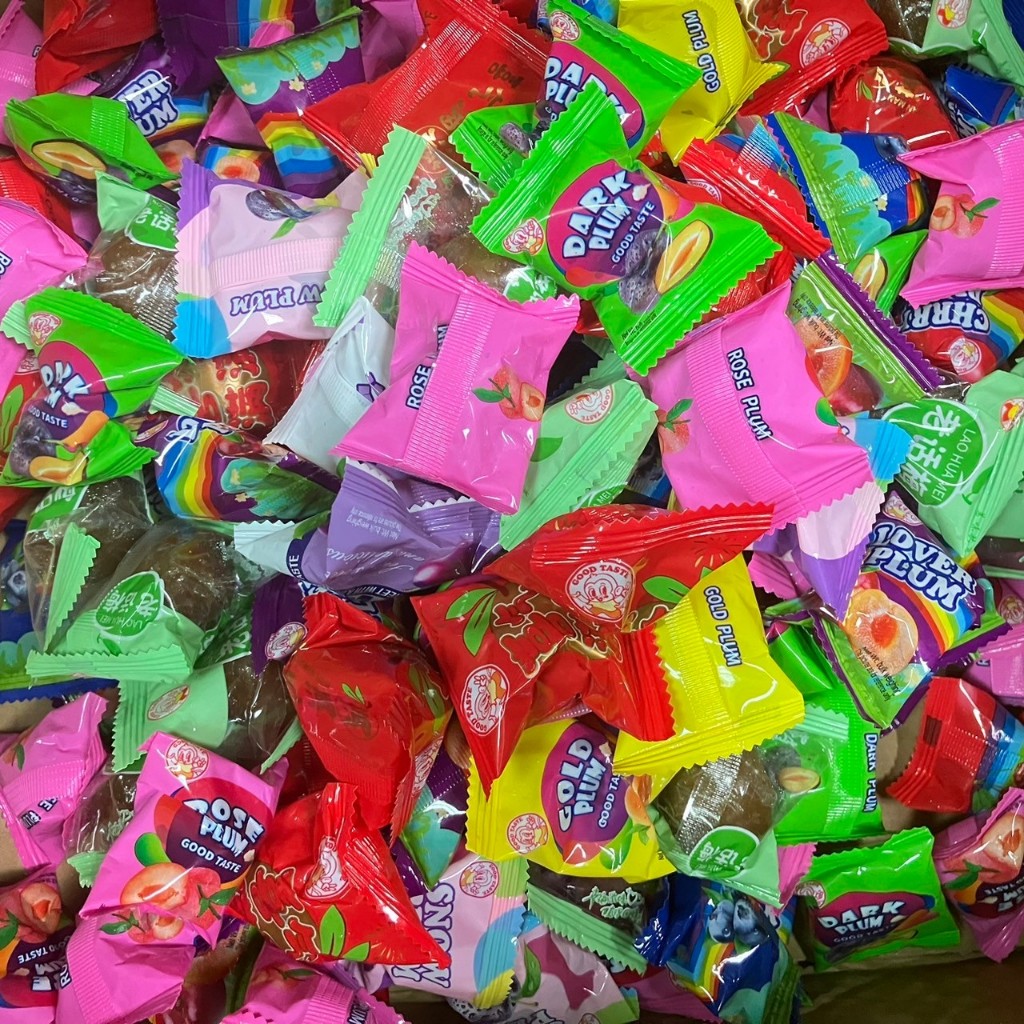 บ๊วยรวมรส (ขนาด 2 กิโลกรัม )บ๊วยแห้ง รสชาติเปรี้ยวอมหวาน