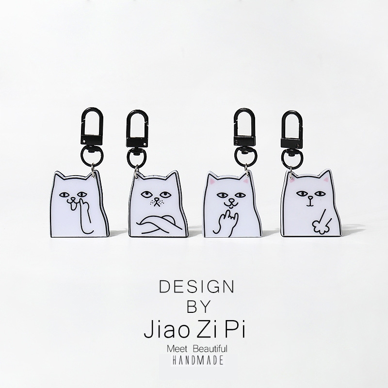 พวงกุญแจแมวเหมียว หลากหลายแบบ สีพาสเทลน่ารักๆ ห้อยกระเป๋าได้ [Meawnimal]