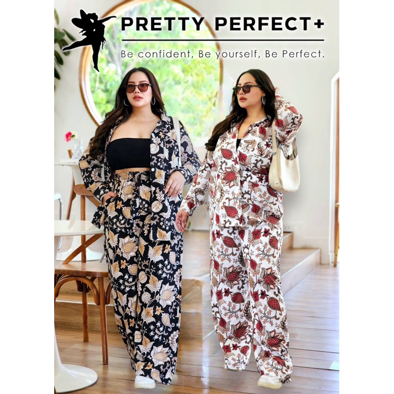 Pretty Hiso Set ชุดเซ็ตไฮโซ เสื้อแขนยาวกระดุมหน้า อก40-58”
