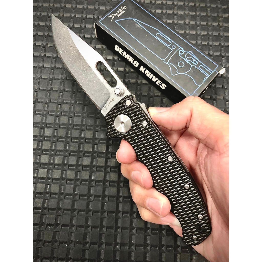 มีดพับ เดมโก้ Demko knife oem ระบบล็อค Shark lock   แข็งแกร่ง ทนทาน น้ำหนักเบา เดินป่า ตั้งแคมป์ มีดสั้น มีดพับพกพา