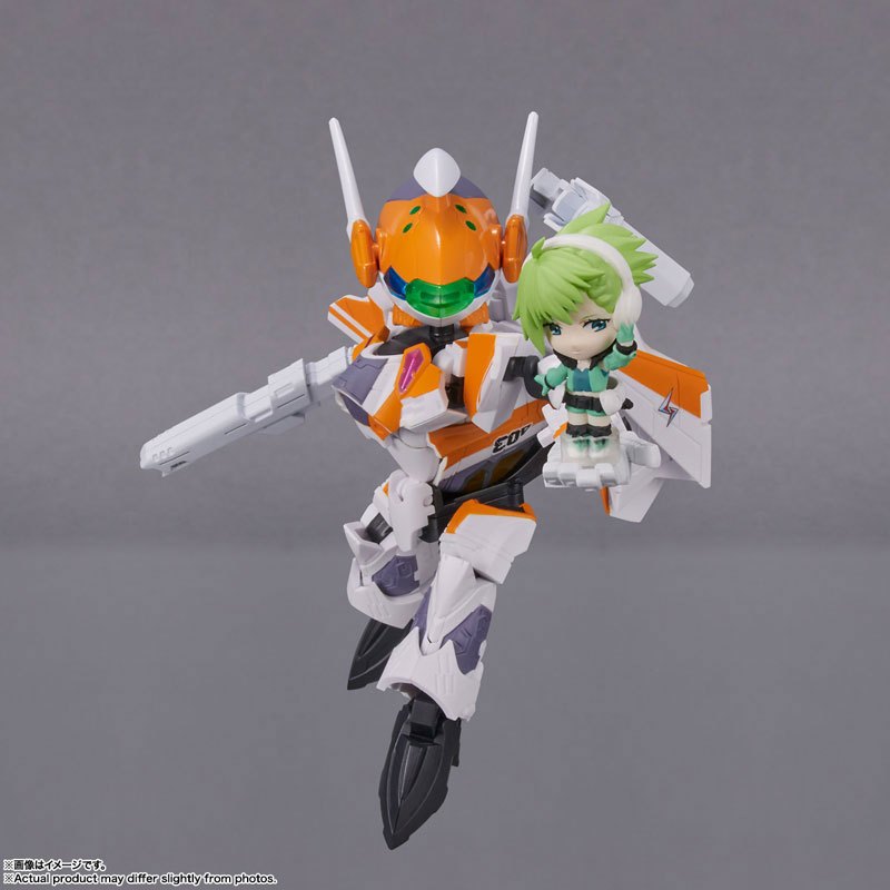 *พรี-ออเดอร์* TINY SESSION VF-31E Siegfried (Chuck Mustang Custom) with Reina Prowler "Macross Delta