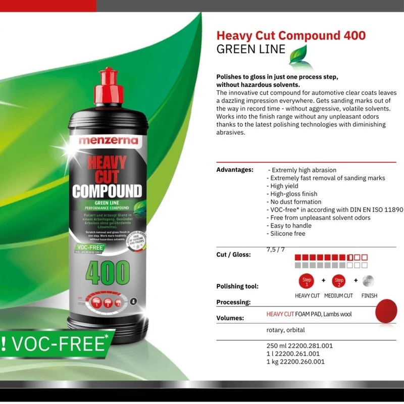 Menzerna HCC400 Green Line แบบแบ่งขาย(น้ำยาขัดหยาบ) thumbnail 5