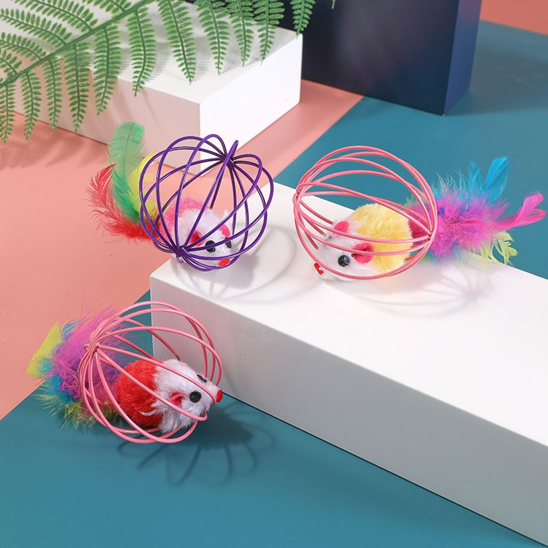 ลูกบอลล้มลุก หนูล้มลุก ของเล่นแมว บอลกรงหนู บอลของเล่นแมว