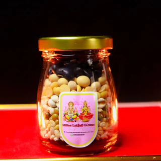 ข้าวอักษัต ธัญพืชมงคล 9 สี สำหรับถวายองค์พระพิฆเนศ และองค์เทพทุกองค์
