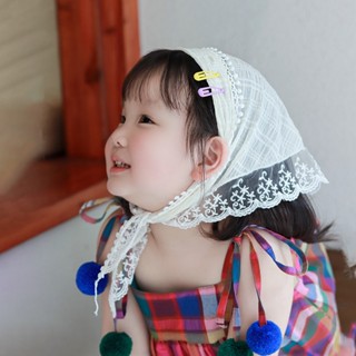 จัดส่งในกทม ผ้าโพกผมเด็กผู้หญิง ผ้าโพกหัวเด็กผู้หญิง แต่งขอบ…