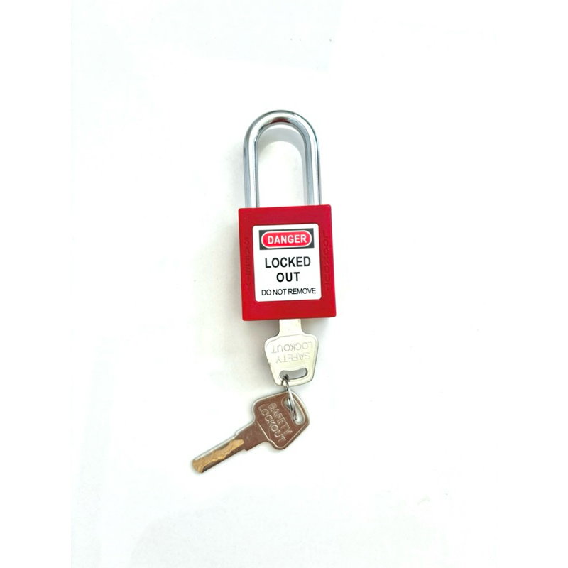 [ออกใบกำกับได้] 38mm Red Dai. 6mm Steel Padlock เฉพาะกุญแจ Lockout (สินค้าพร้อมส่งในไทย/รวมVatแล้ว)